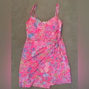 Lilly Pulitzer Scarlet Stretch Wrap Dress Size 16